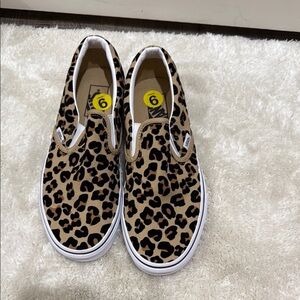 Leopard Print Slip-On Vans